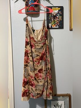 Lauren Ralph Lauren Silk Faux Wrap Dress